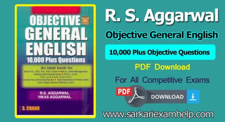 Free Download R. S. Aggarwal Objective General English PDF E-Book