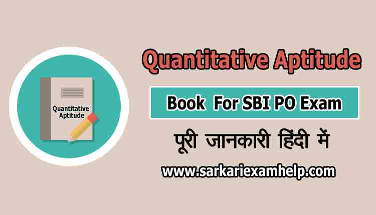 best quantitative aptitude book for sbi po exam