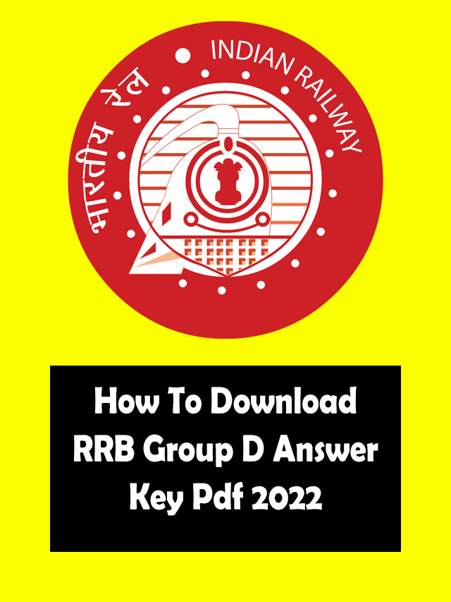 How To Download RRB Group D Answer Key Pdf 2022