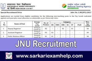 JNU Recruitment 2023