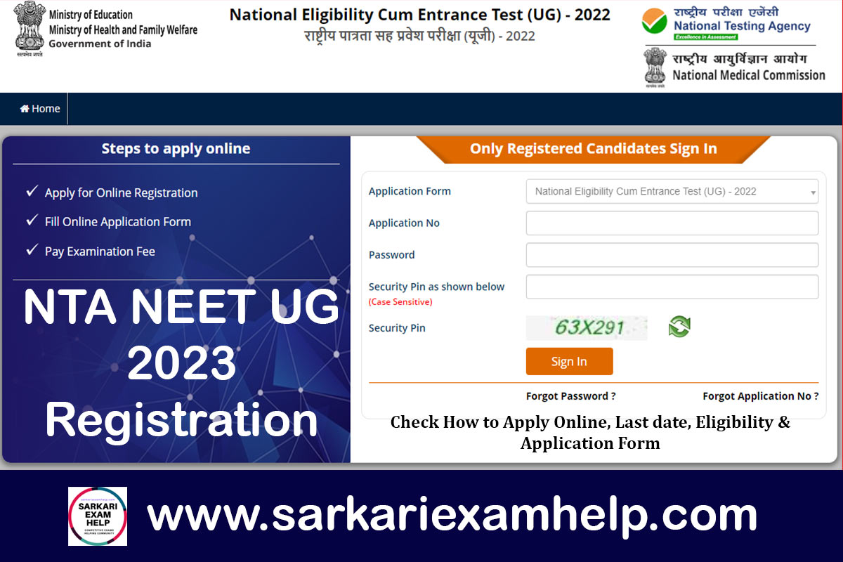 NTA NEET UG 2024 Registration Check How to Apply Online, Last date