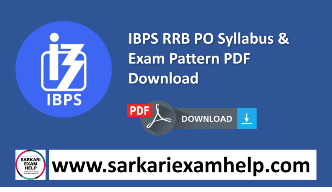 Ibps Rrb Po Syllabus Officers Scale Syllabus Exam Pattern Pdf Download