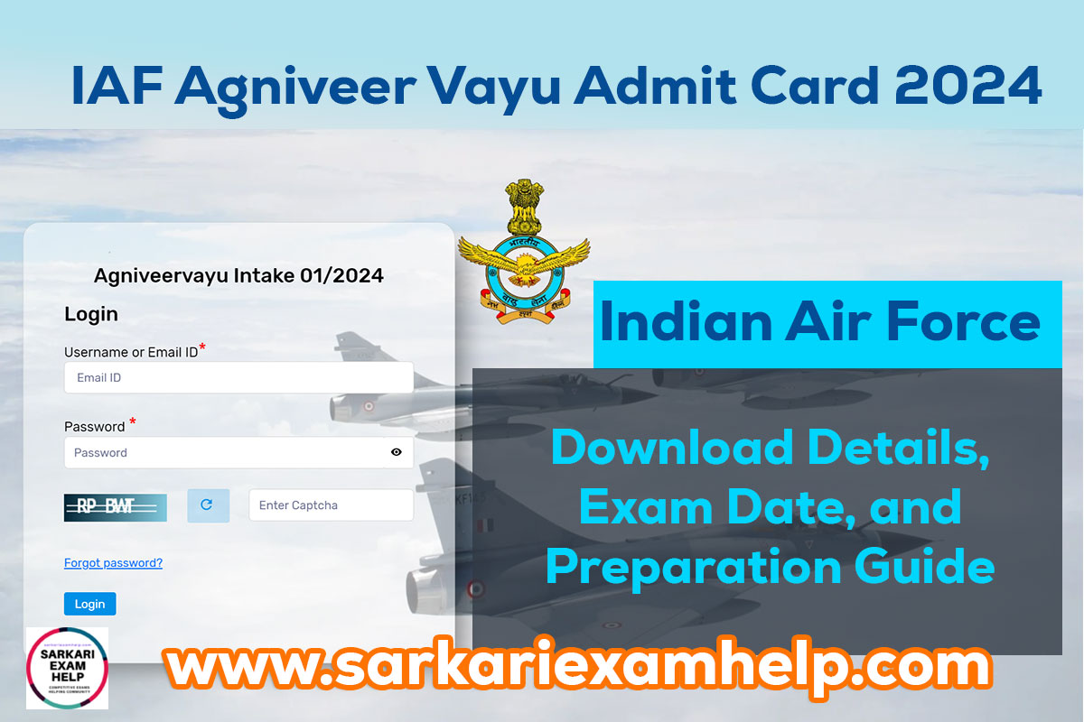 Indian Airforce Agniveer Vayu Admit Card 2024