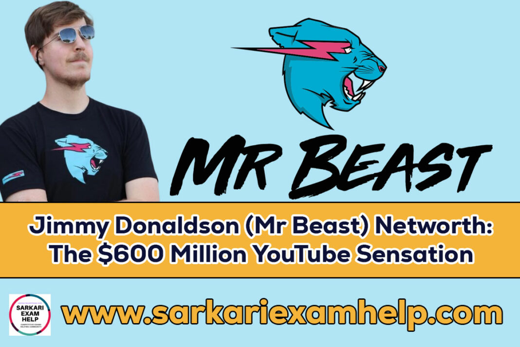 Jimmy Donaldson (Mr Beast) Net Worth The 600 Million YouTube