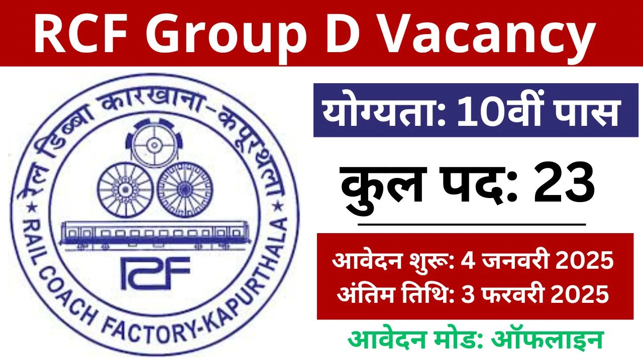 RCF Group D Vacancy